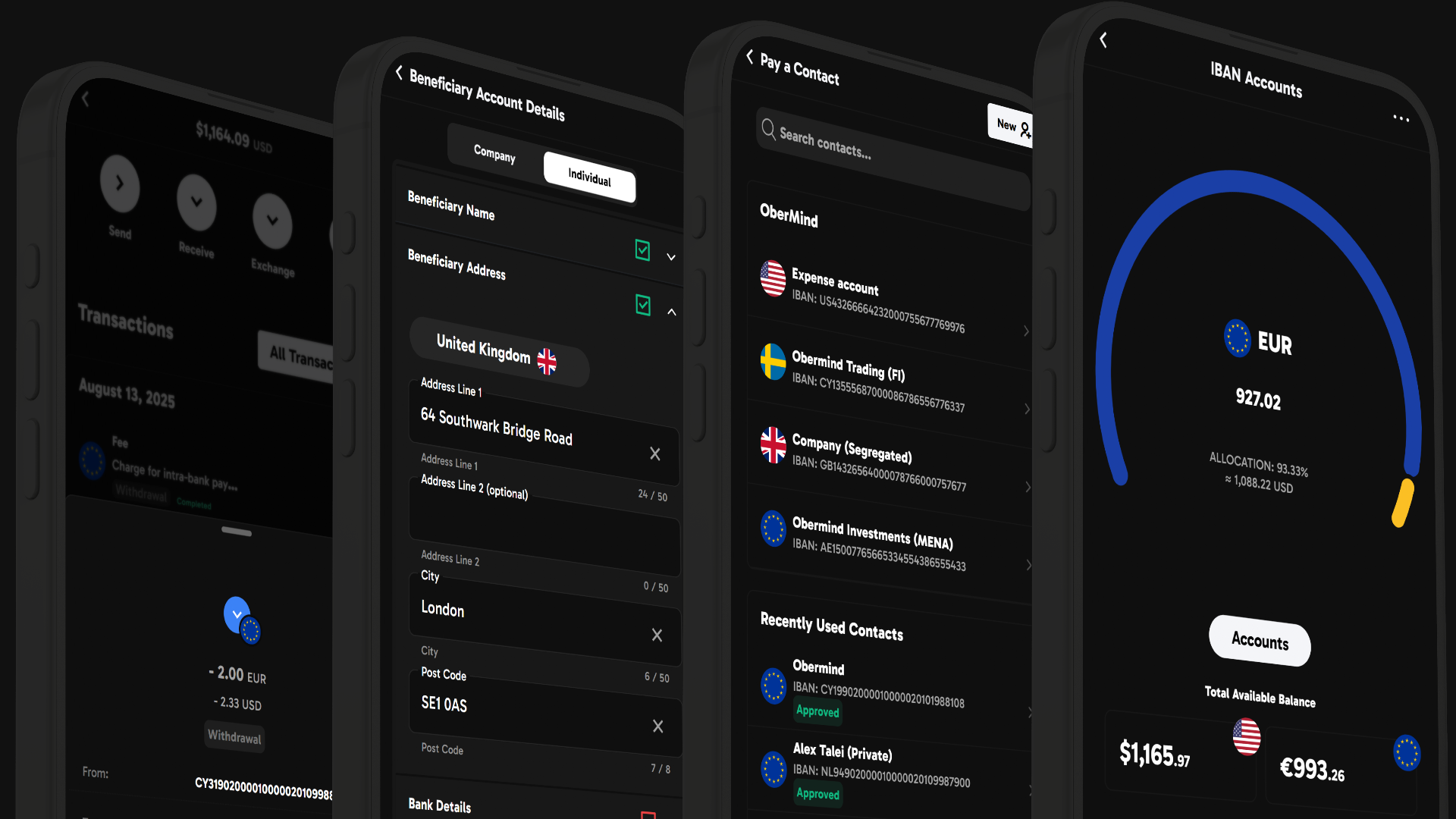 Obermind Embedded Banking (Baas) - Mobile App