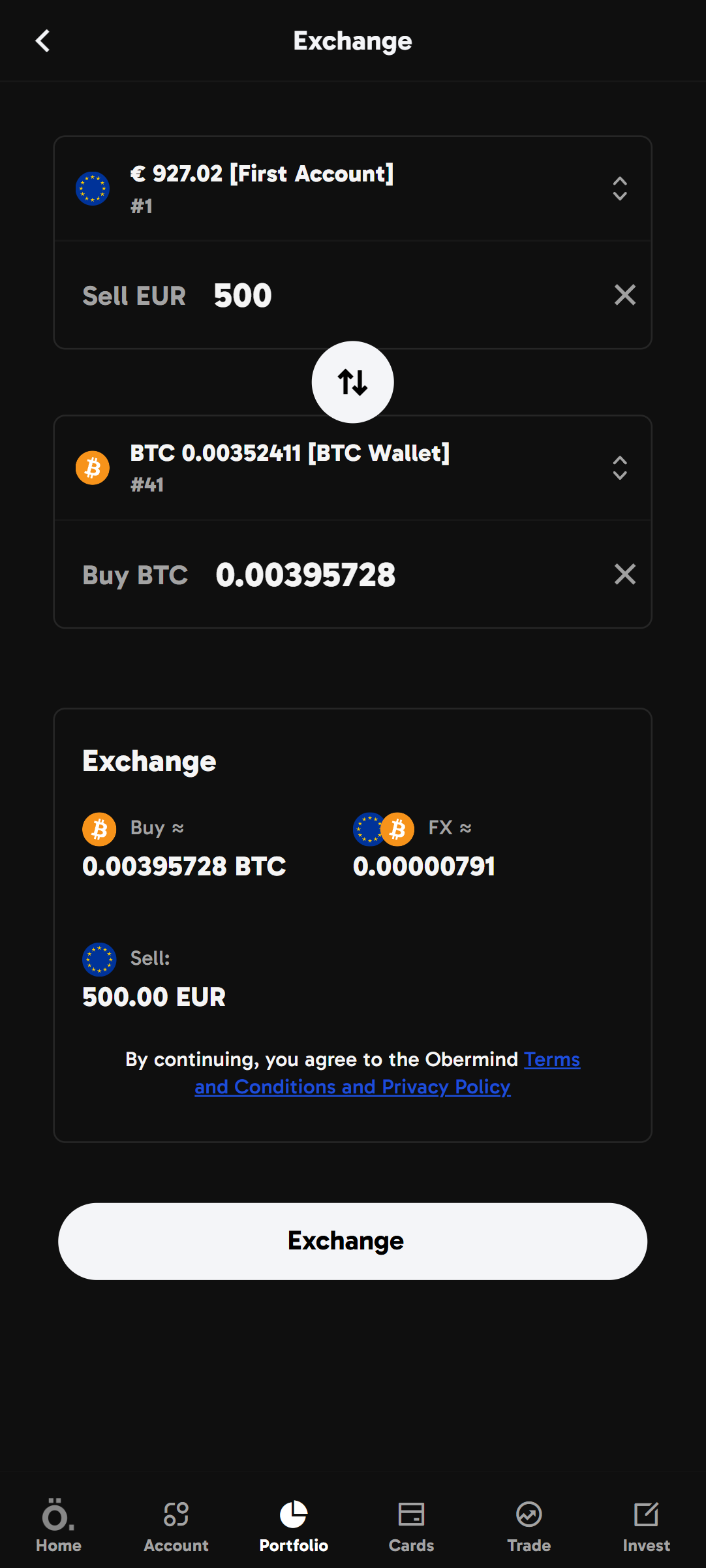 Mobile Crypto Exchange Platform - Onramp offramp currency Swaps