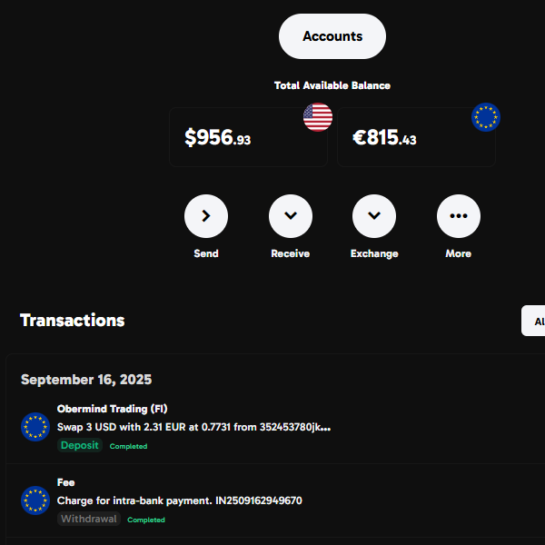 Obermind Web Trading Platform - BaaS - Embedded Banking