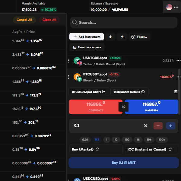 Obermind Web Trading Platform - Order Execution and Management